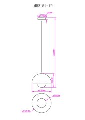 Подвесной светильник MyFar MR2181-1P