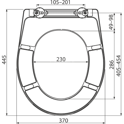 Сиденье для унитаза Alca Plast, с микролифтом, белый (A604)
