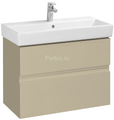 Тумба под раковину Roca Oleta 80 подвесная, 2 ящика, капучино (A857640515)