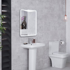 Зеркало AZARIO Мали 550х800 c подсветкой и диммером, сенсорный выключатель (LED-00002534)