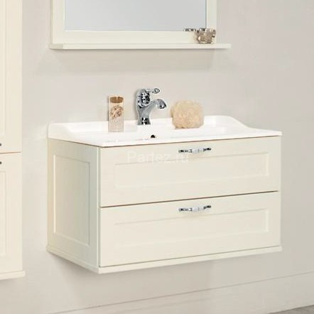 Тумба под раковину AQUATON Леон 80 подвесная, дуб белый (1A186301LBPS0)