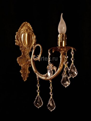 Бра Brizzi 8888/1 AB Leaf crystal