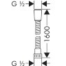 Hansgrohe 28266000 Шланг Metaflex 1,60 м, 1/2