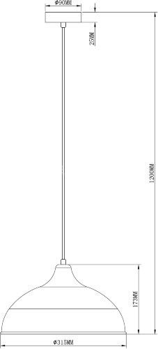 Подвесной светильник Moderli V2760-1P