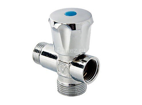 Вентиль для стиральной машины трехходовой 1/2"x3/4"x1/2" VALTEC