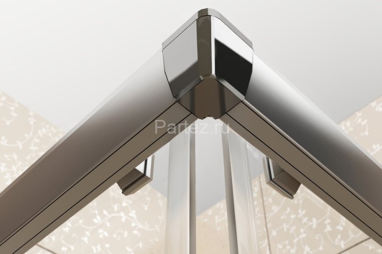 Душевой уголок Ravak Blix XP2CP4 -90 R 500, профиль хром, стекло прозрачное