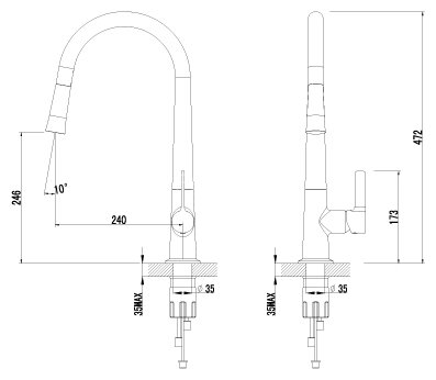 Смеситель для кухни Lemark Soul LM6001C