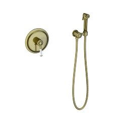 Смеситель встроенный с гигиеническим душем Timo Arisa 5309/02SM антик