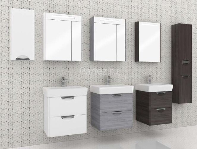 Тумба под раковину AQUATON СИЛЬВА 60 напольная, Дуб Фьорд (1A211801SIW60)