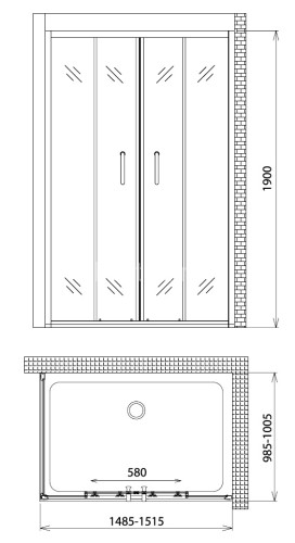 Душевой уголок Gemy Victoria S30192A-A100
