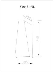 Настенный светильник Moderli V10471-WL