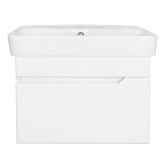 Комплект тумба Loranto Mari 600х420х500 подвесная, с раковиной Сканди 60, белый (CS00092983)