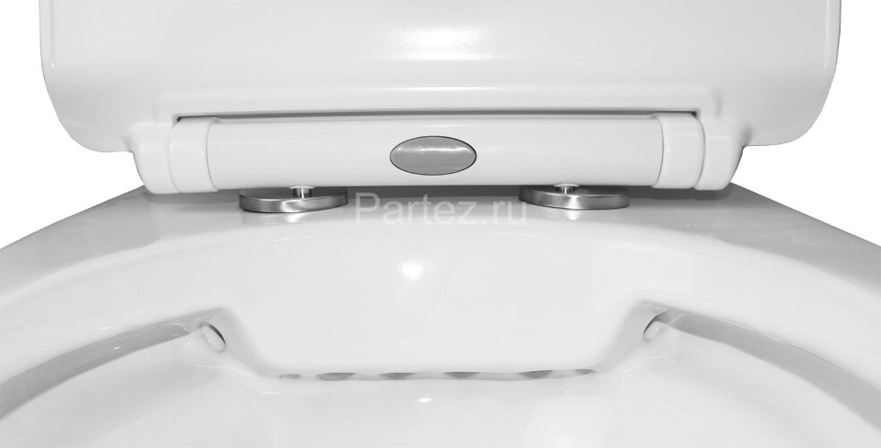 Унитаз-компакт Azario FRETTA ROUND 650х340х770 напольный, безободковый с бачком и сиденьем микролифт