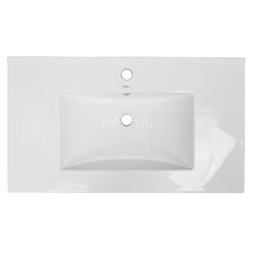 Комплект тумба Loranto Santorini 80 810х460х810 напольная, с раковиной Leon, Белый Глянец (CS0008697