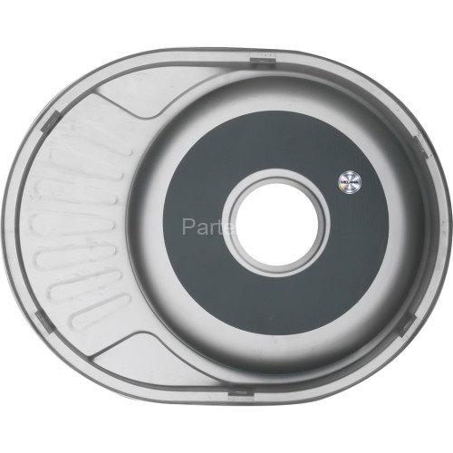 Мойка 5745 U MELANA 0,6/160 в ИУ врезная овальная с сифоном (120 ti *12)