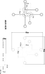 Потолочная люстра Arte Lamp A8024PL-6BK
