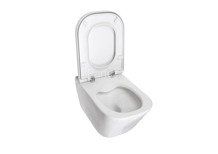 ПЭК: подвесной безободковый унитаз Roca THE GAP, сиденье микролифт, инсталляция Roca Active, клавиша