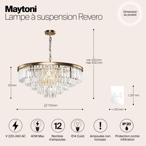 Подвесная люстра Maytoni MOD085PL-12BS