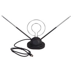 Антенна ТВ комнатная RX-105 телескопич. на подставке с кольцом VHF; UHF 47-860 MHz REXANT 34-0105