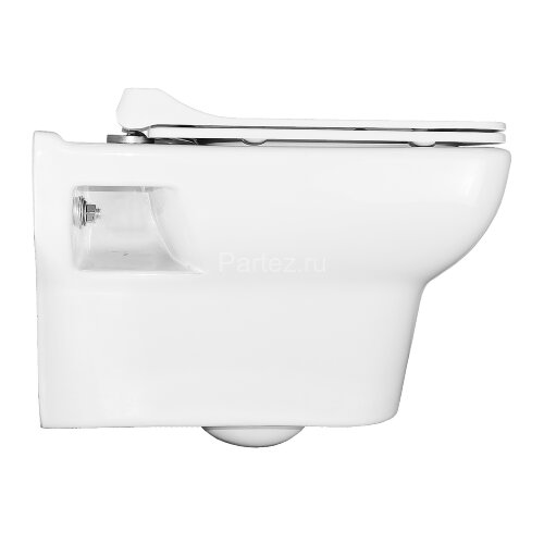 Унитаз подвесной Turavit PLAZA 352х524х345 в комплекте с тонким сиденьем микролифт (PLZ 1710+0419)