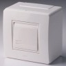Вилка электрич. с заземл. 16А 220В бел. Makel 10002