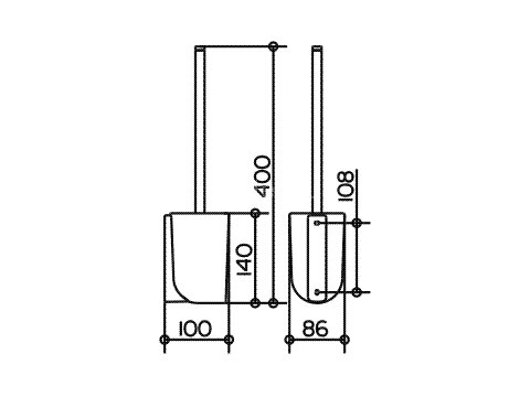 Ёрш для унитаза Keuco Elegance NEW подвесной, хром (11669019000)