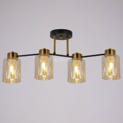 Потолочная люстра ILLUMICO IL6111-4COU-79 BK GD Qui
