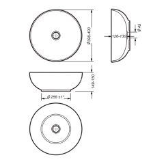 Раковина накладная Sanita Luxe Art Slim, белая (ART40SLWB01S)