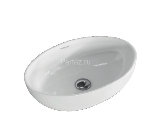 Раковина Sanita Luxe Ringo Slim, белая (WB.CT/Ringo/53-N.Slim/WHT.G/S1)