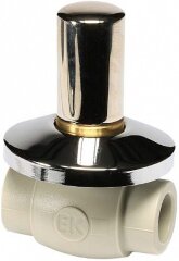 Кран шаровой под штукатурку Lux PPR D25 Ekoplastik