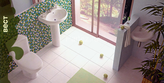 Унитаз-компакт Santeri Вест напольный, с сиденьем стандарт (1.P201.8.S00.00B.F)