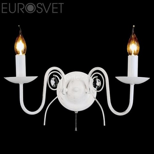 Бра Eurosvet 60018/2 белый с золотом