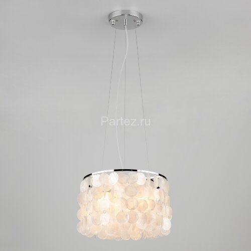 Подвесная люстра Eurosvet 60005/3 хром / перламутр