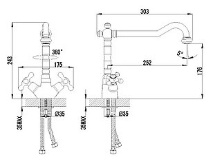 Смеситель Lemark Standard LM2109C для кухни
