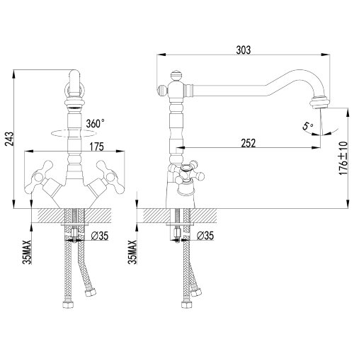 Смеситель Lemark Standard LM2109C для кухни