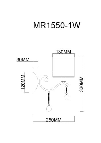 Бра MyFar MR1550-1W