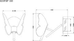 Бра Arte Lamp A2187AP-1GO