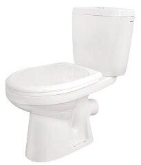 Унитаз-комакт Santek Анимо, с бачком, с сиденьем микролифт, белый (1.WH30.2.135)