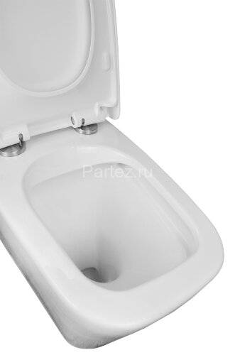 Унитаз-компакт Azario Quadro 605x340x810 напольный, безободковый с сидением микролифт и арматурой, б