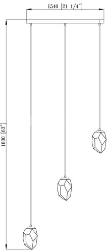 Подвесной светильник Moderli V10310-3P