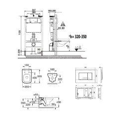 ПЭК: Roca DAMA SENSO NEW унитаз + тонкое сиденье с микролифтом + инсталляция DAMA SENSO NEW