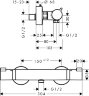 Hansgrohe 13116000 Термостат для душа Ecostat Comfort, ВМ, 1/2