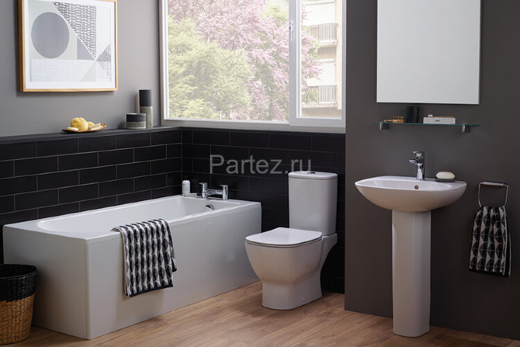 Чаша унитаза Ideal Standard Tesi напольный, без бачка, без сиденья, белый (T008701)