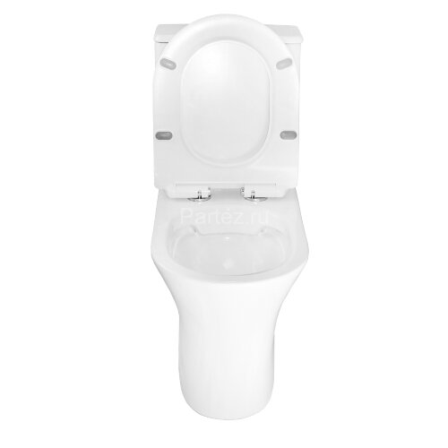 Унитаз-компакт Azario FRENTO 340x650х770 безободковый, в комплекте с бачком и сиденьем микролифт (AZ