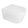 Унитаз подвесной Azario Ollin 360х535х371 безободковый, слив "Торнадо", с быстросъемным сиденьем мик