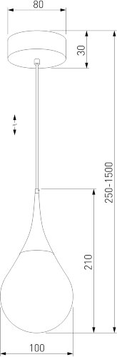 Подвесной светильник Eurosvet 50256/1 LED золото