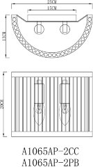 Бра Arte Lamp A1065AP-2CC