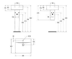 Раковина Ideal Standard CONNECT CUBE 50 см, белая (E788401)