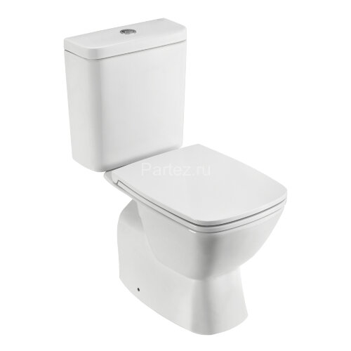 Унитаз-компакт Santek "Нео" rimless напольный, безободковый, с тонким сиденьем микролифт (1.WH30.2.4