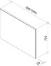 Зеркало Ravak Ring 100*2,9*70 см, серое (X000000778)